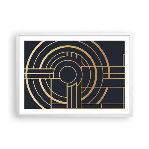 Plakat i hvid ramme - At vende tingene på hovedet - 70x50 cm