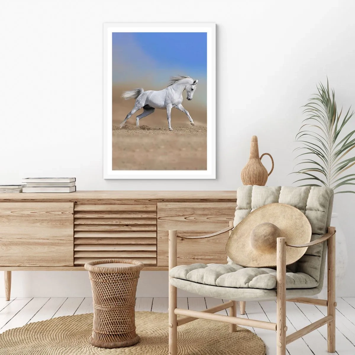 Plakat i hvid ramme - Den smukkeste arabiske fortælling - 70x100 cm