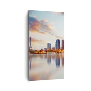 Lærredstryk - Billede på lærred - Den monumentale ro i Paris - 45x80 cm