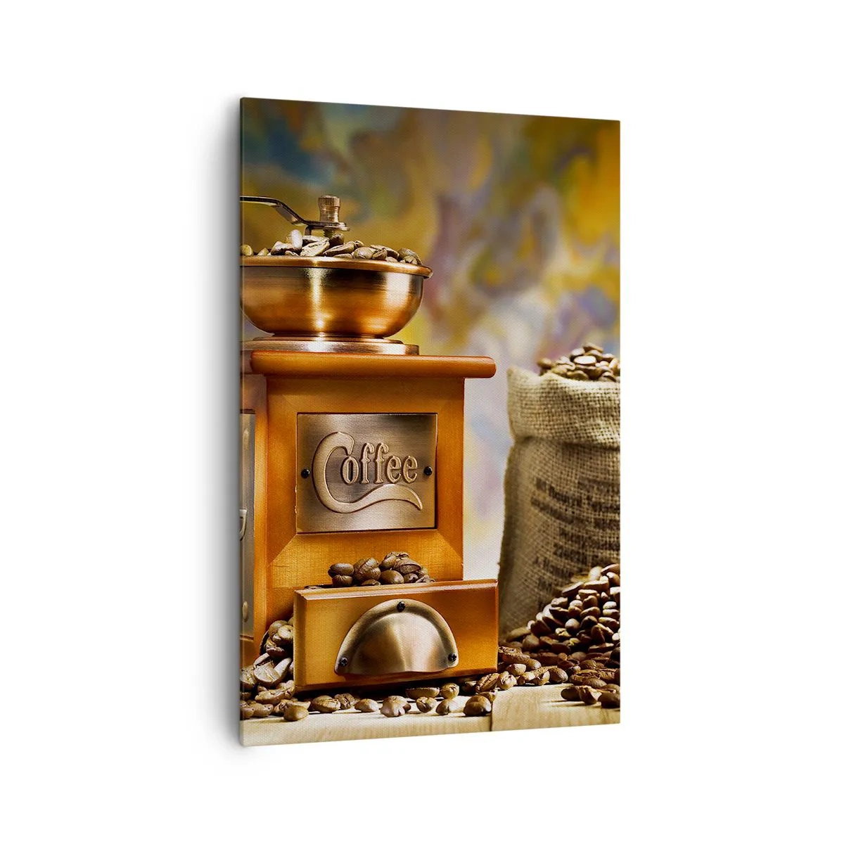 Lærredstryk - Billede på lærred - Kornets knitren, møllens klirren - 80x120 cm