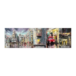 Prøve Fototapet Selvklæbende Deluxe Sticker - Det vil blive en vellykket aften - By, Madrid, Arkitektur - 100x30 cm