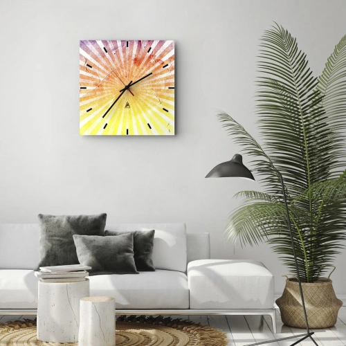 Vægur, Uret - Opgange og nedgange - 40x40 cm