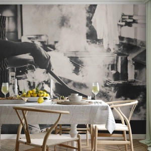 Fototapet Premium Canvas - Smagernes alkymi - Køkken, Gastronomi, Restaurant - 450x315 cm