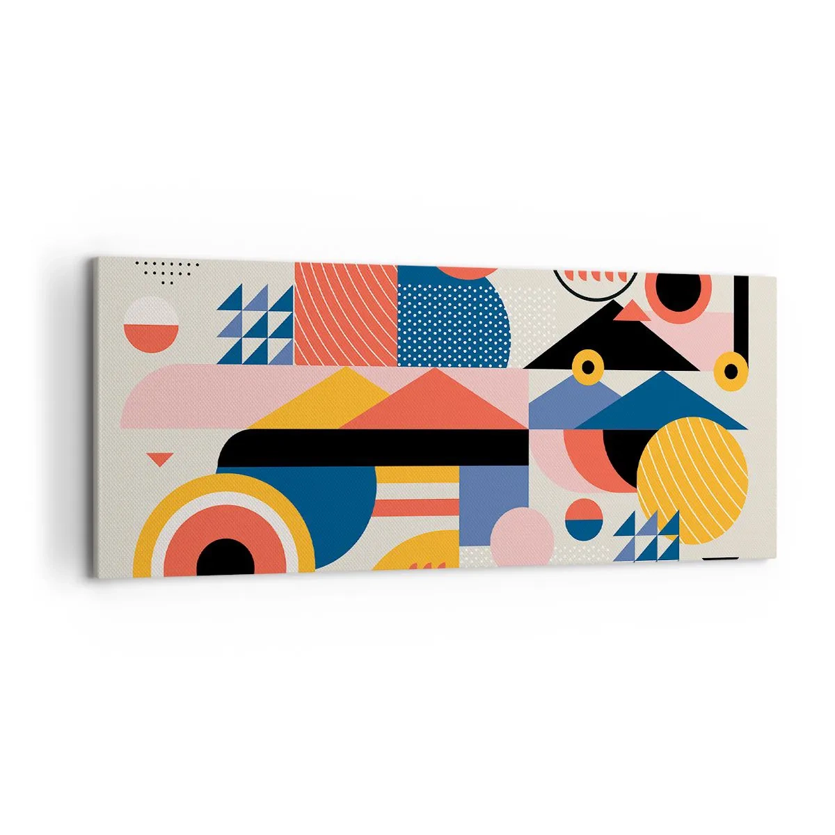 Lærredstryk - Billede på lærred - Komposition: Leg - 120x50 cm