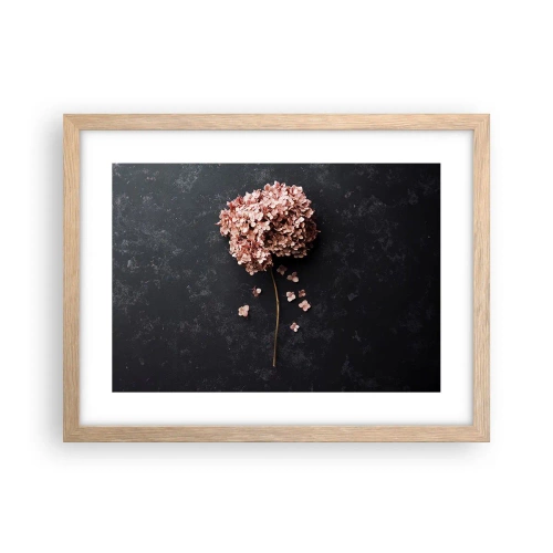 Plakat i ramme af lyst egetræ - Et virkelig romantisk tegn - 40x30 cm