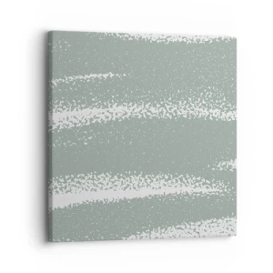 Lærredstryk - Billede på lærred - Abstraktion i vinterstemning - 30x30 cm