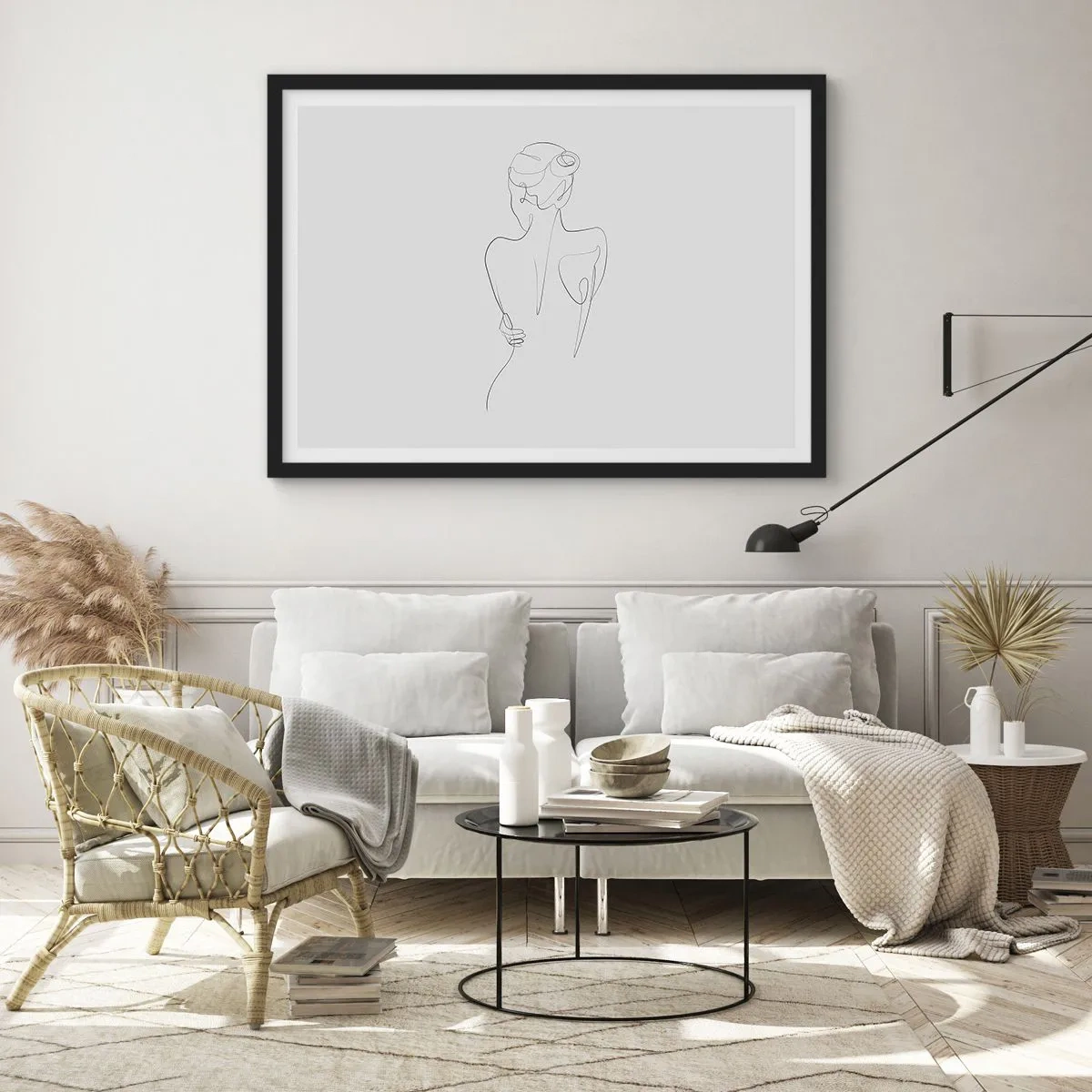 Plakat i sort ramme - Kroppens musik - 100x70 cm