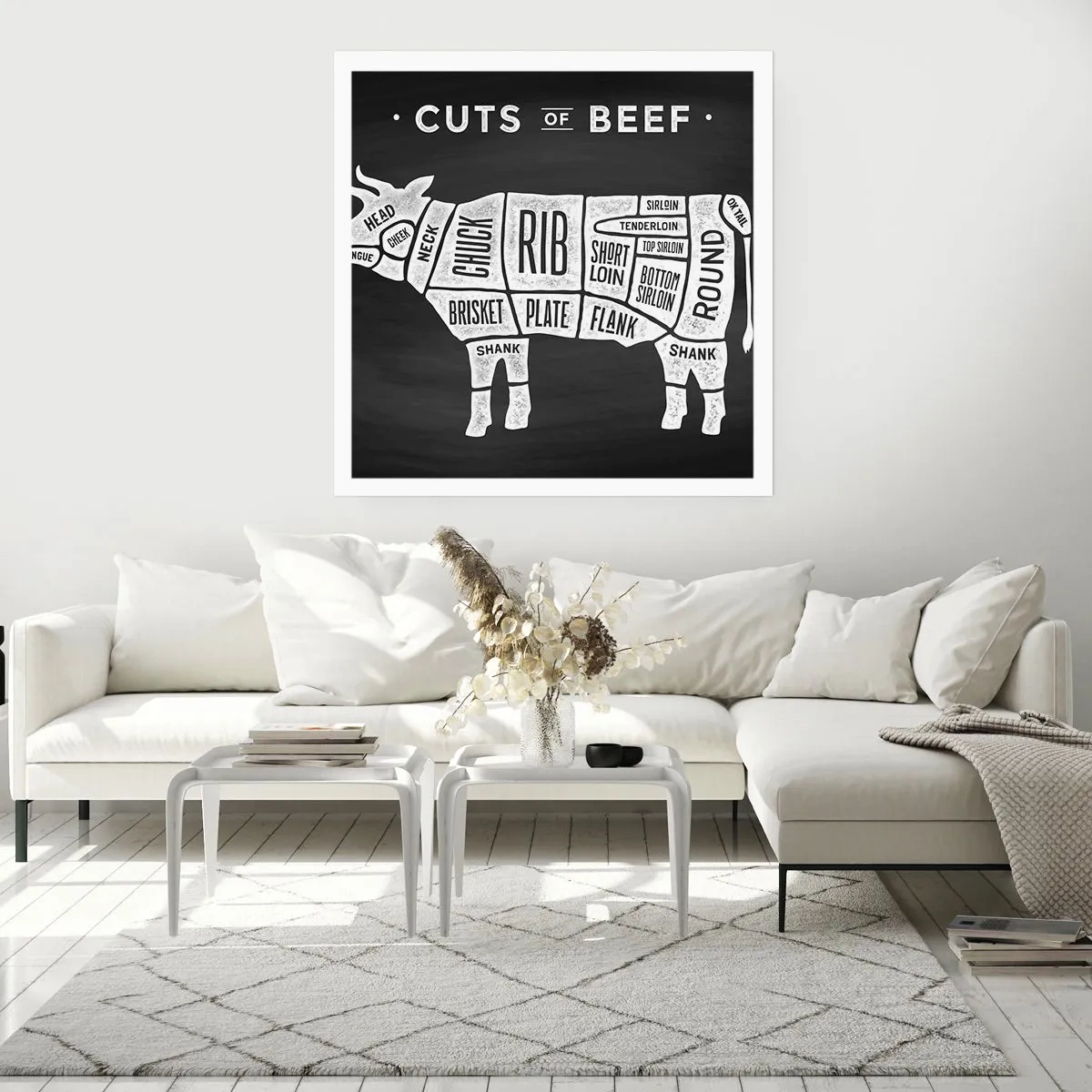 Plakat - Slagterens grundbog - 60x60 cm