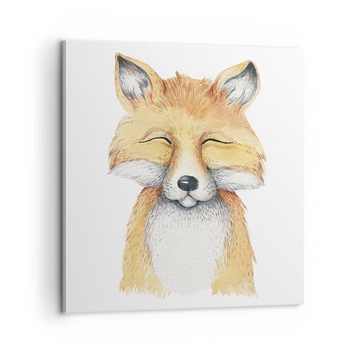 Lærredstryk - Billede på lærred - Rævehumor - 60x60 cm