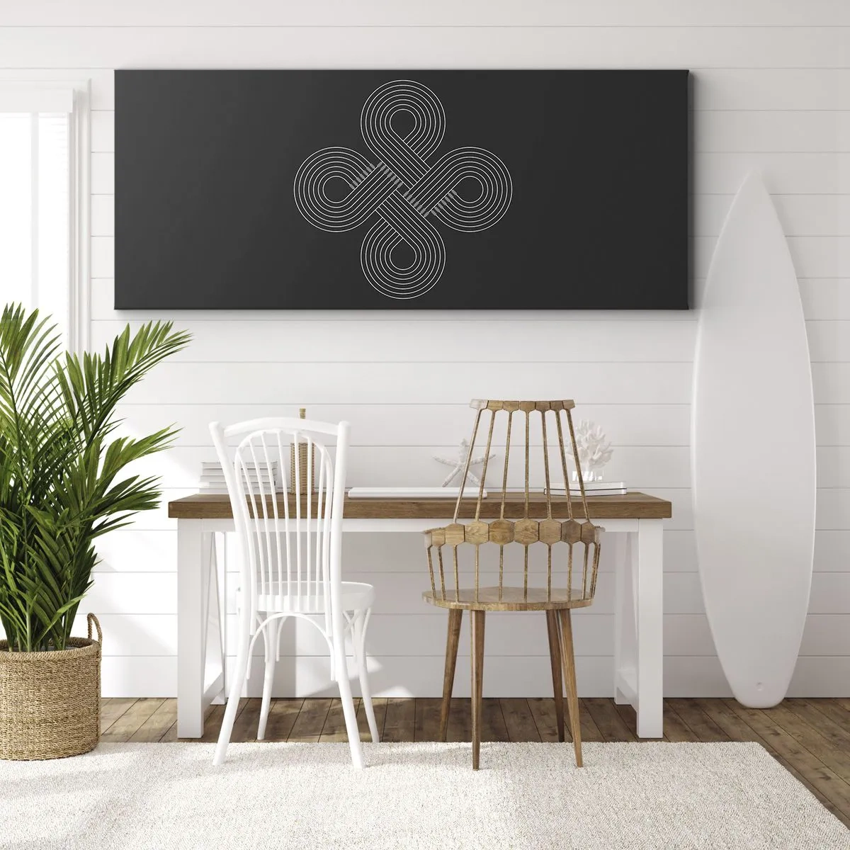 Lærredstryk - Billede på lærred - I den keltiske ånd - 100x40 cm