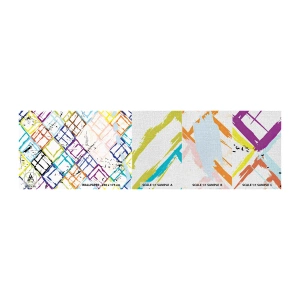 Prøve Fototapet Premium Canvas - Celler til udlejning - Abstraktion, Stykke, Moderne mønster - 100x30 cm