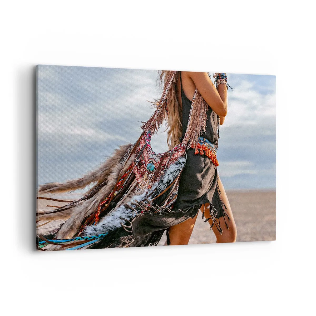 Lærredstryk - Billede på lærred - Shamanens pige - 120x80 cm
