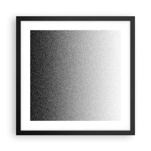 Plakat i sort ramme - På vej mod lyset - 40x40 cm