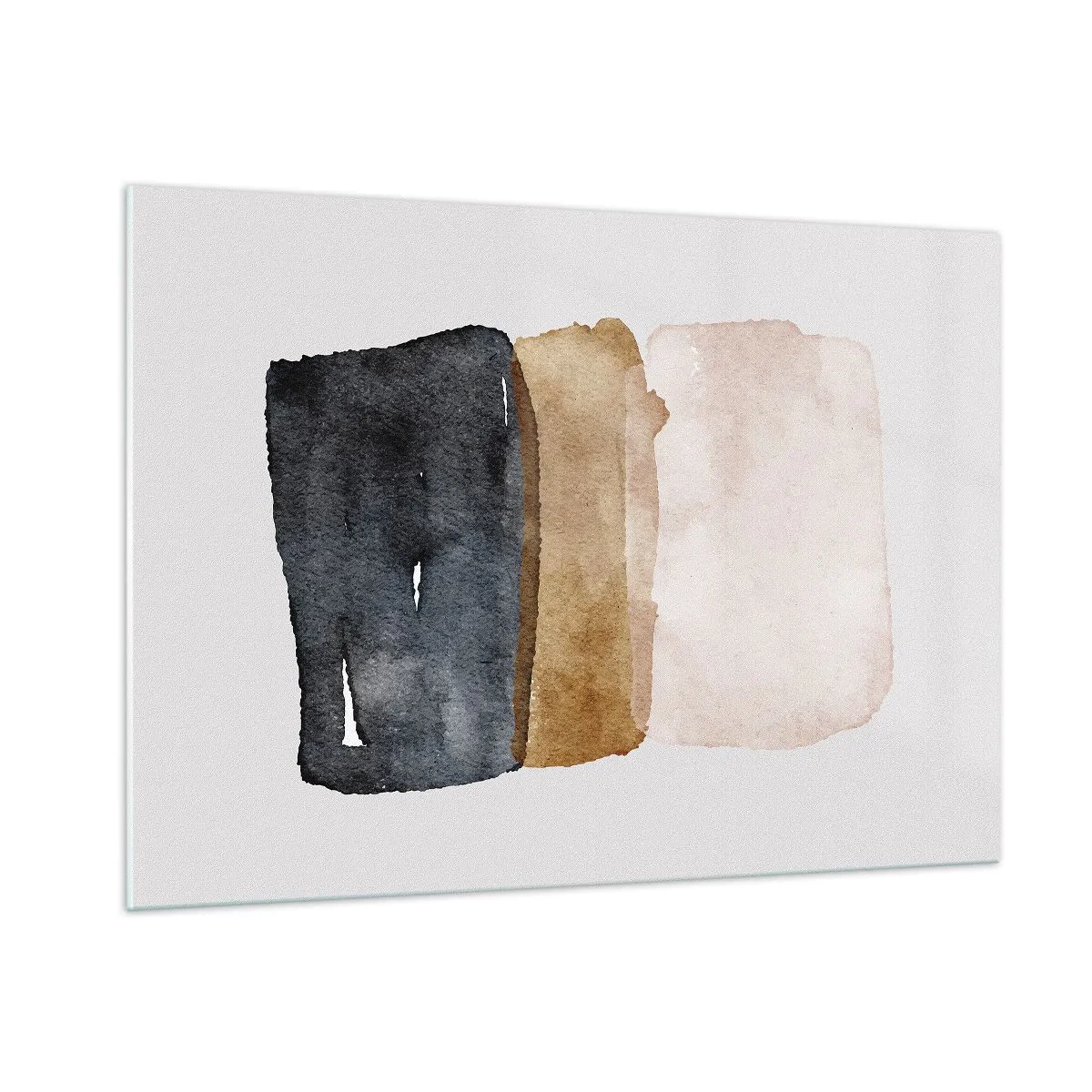 Billede på glas - Sammensætning af jordfarver - 100x70 cm