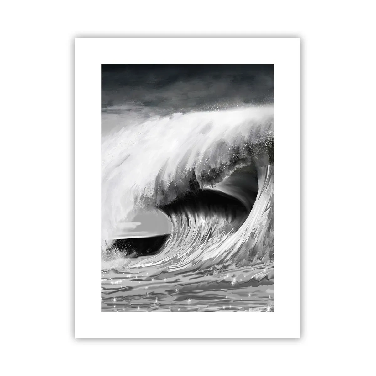 Plakat - Havets vrede - 30x40 cm