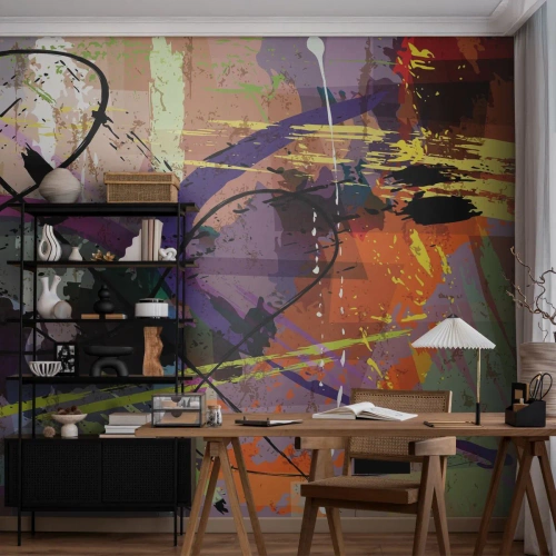 Fototapet Standard Eco - Kan være lige eller rundt - Abstraktion, Stykke, Moderne mønster - 300x210 cm