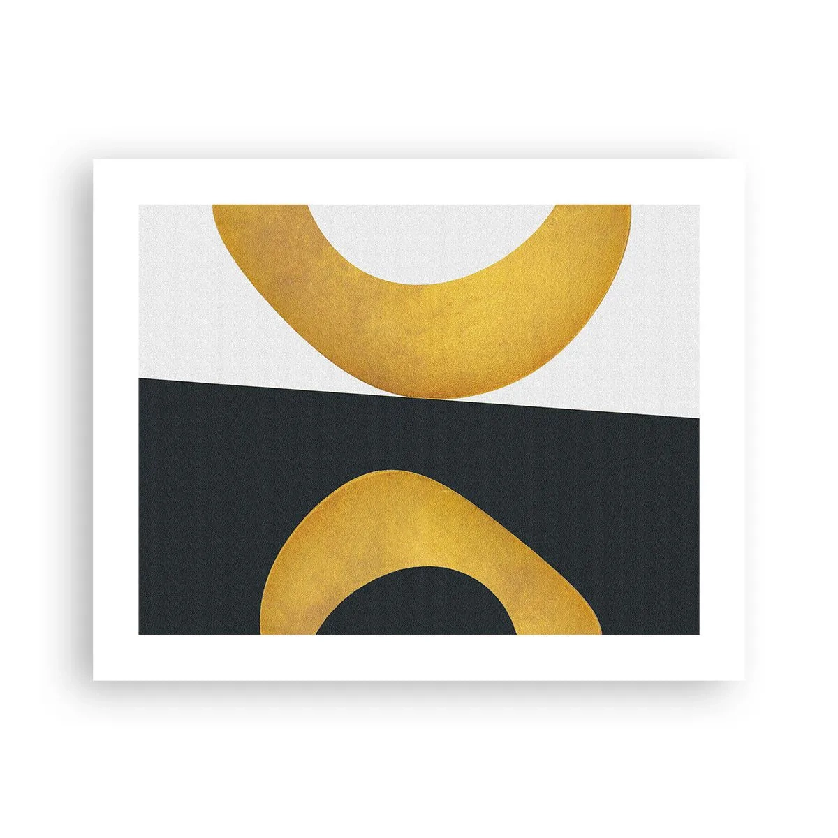 Plakat - Først: guld - 50x40 cm