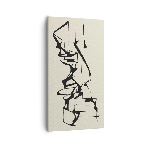 Lærredstryk - Billede på lærred - Måske et landskab - 55x100 cm