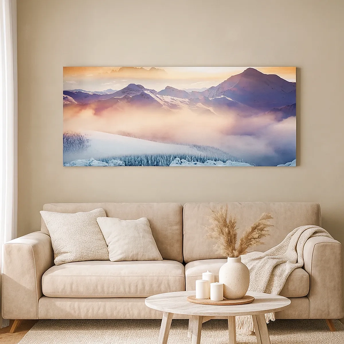 Lærredstryk - Billede på lærred - Naturens kraft og renhed - 30x30 cm