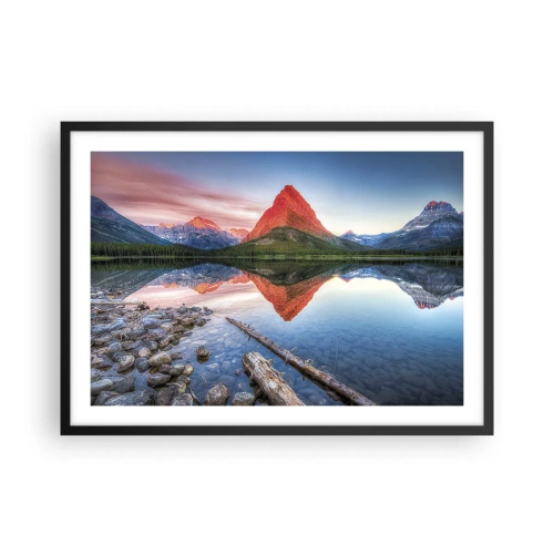 Plakat i sort ramme - Varme og kulde - 70x50 cm