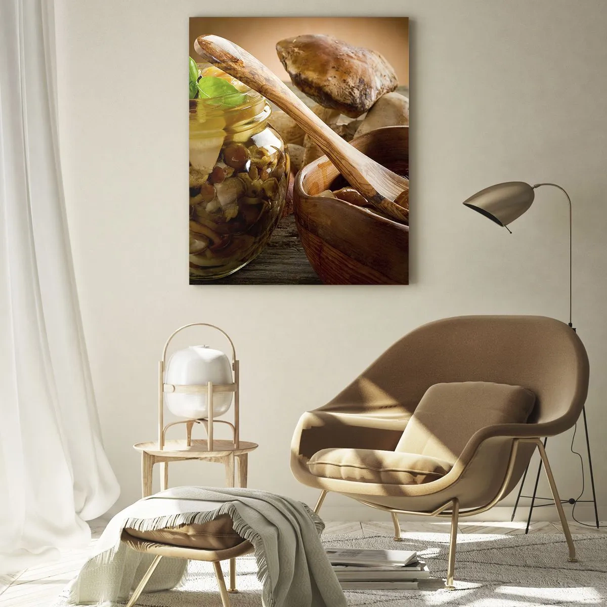 Billede på glas - Frisk, saltet eller efterårssaltet.... - 70x100 cm