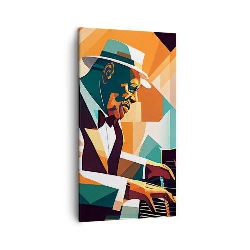 Lærredstryk - Billede på lærred - Alt det jazz - 45x80 cm