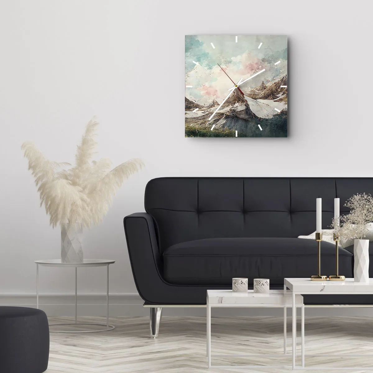 Vægur, Uret - Stenede knive - 40x40 cm