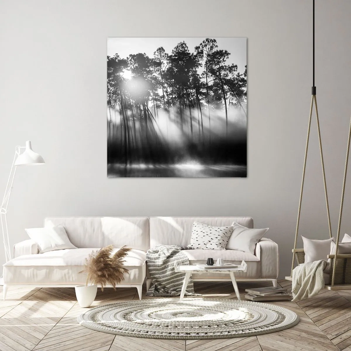 Lærredstryk - Billede på lærred - Ustoppelig sol - 70x70 cm