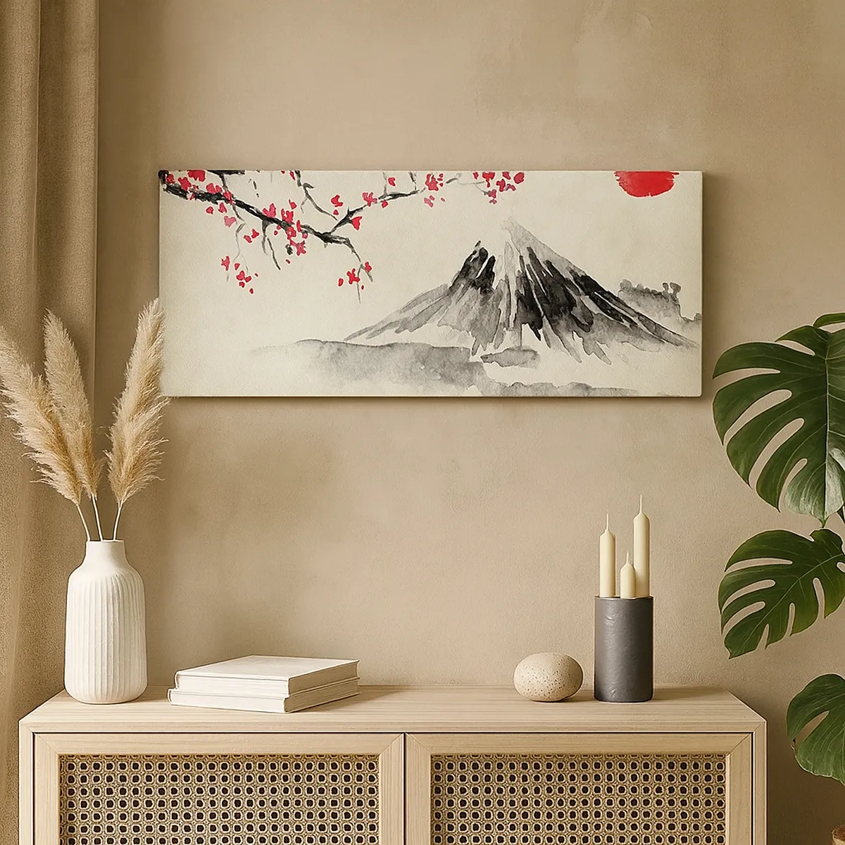 Lærredstryk - Billede på lærred - Bliv forelsket i Japan - 30x30 cm