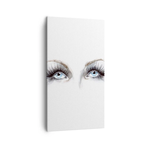 Lærredstryk - Billede på lærred - En engels øjne? - 45x80 cm