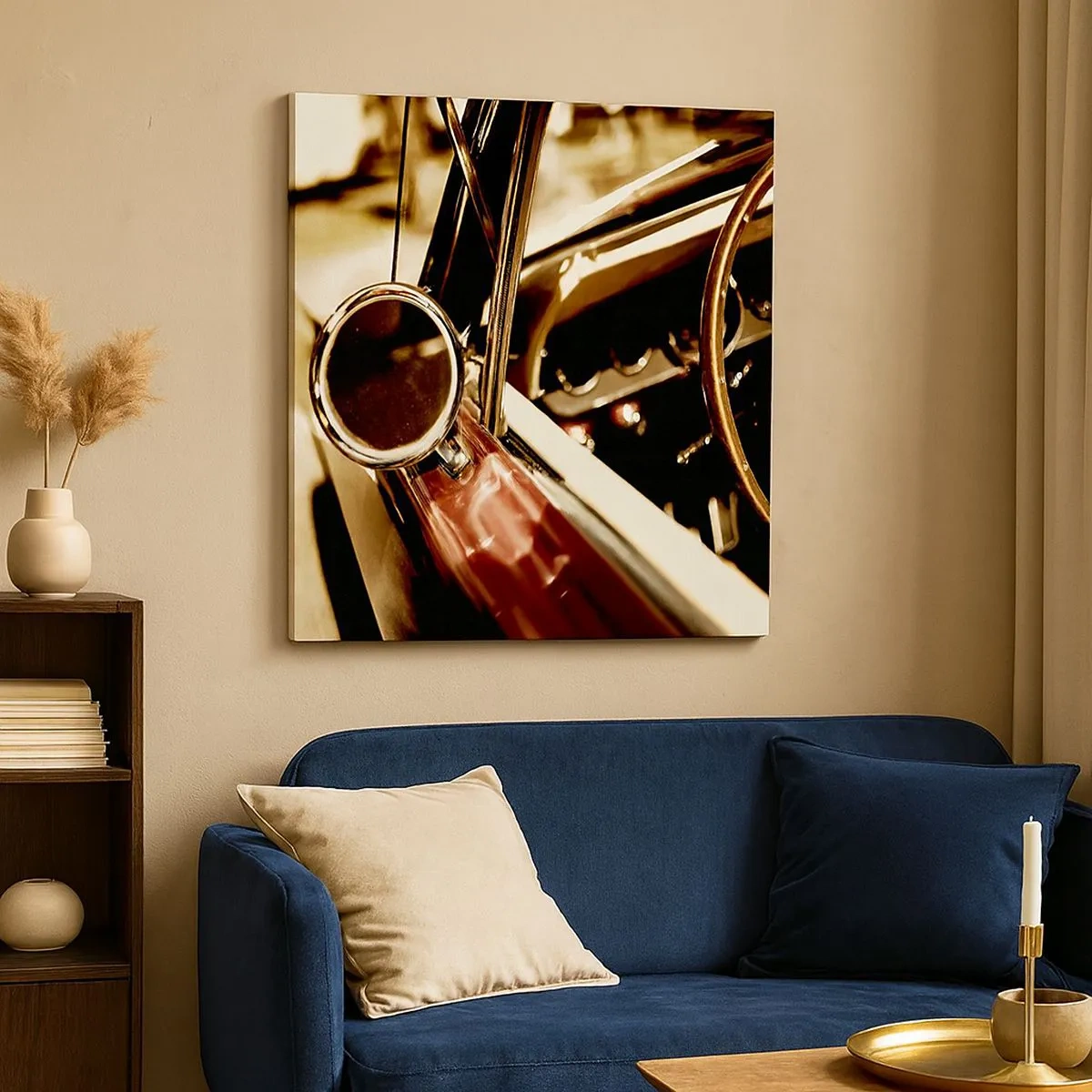 Lærredstryk - Billede på lærred - En bil med sjæl - 30x30 cm