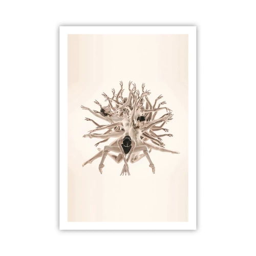 Plakat - Blomstrende i dans - 61x91 cm