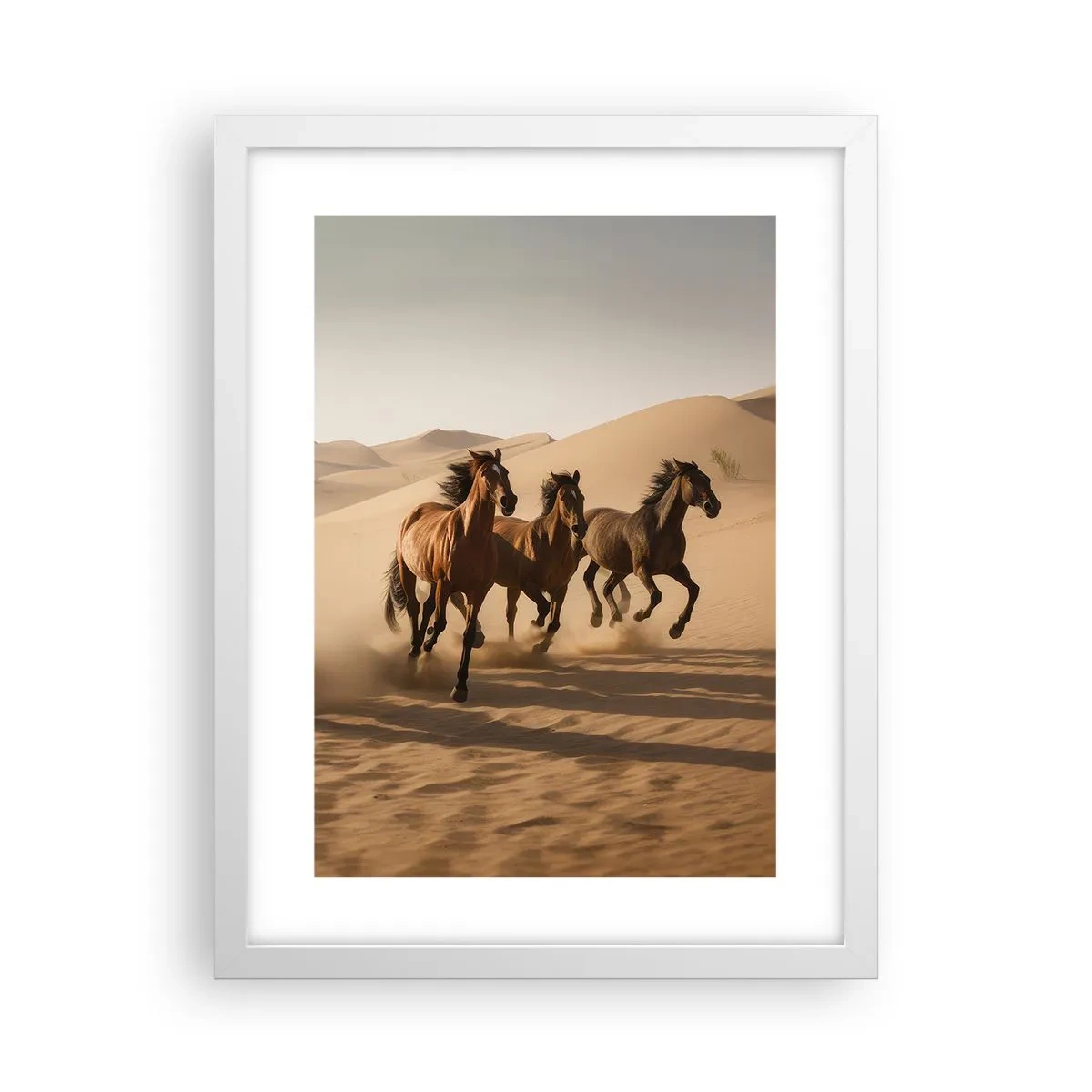 Plakat i hvid ramme - Fri som vinden - 30x40 cm