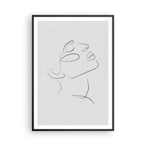 Plakat i sort ramme - En drømmes slyngninger - 70x100 cm