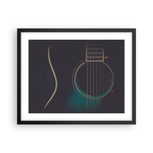 Plakat i sort ramme - Et øjeblik før det lyder - 50x40 cm