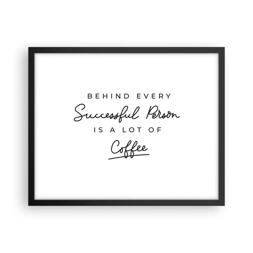 Plakat i sort ramme - Hemmeligheden bag succes - 50x40 cm