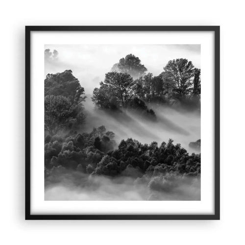 Plakat i sort ramme - At vågne fra søvnen - 50x50 cm