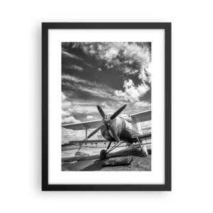 Plakat i sort ramme - Jeg kan ikke vente! - 30x40 cm