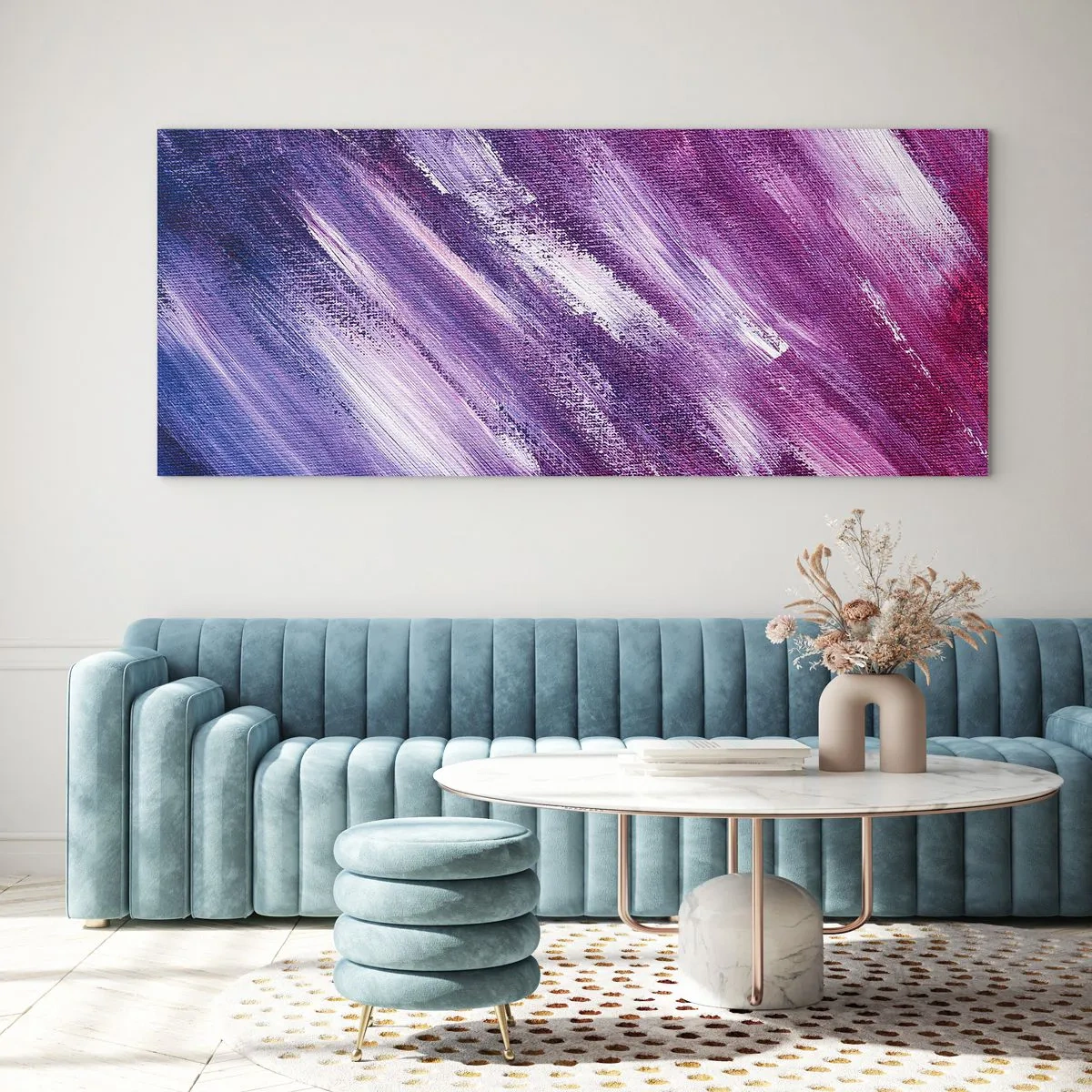 Billede på glas - Når den solrige vind blæser - 100x40 cm