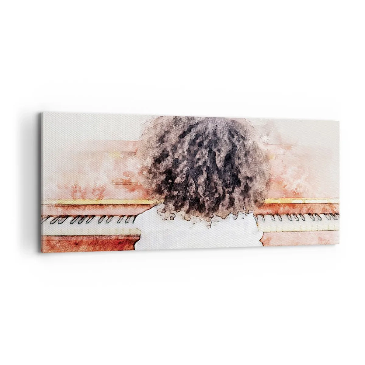 Lærredstryk - Billede på lærred - i et ny verden - 100x40 cm