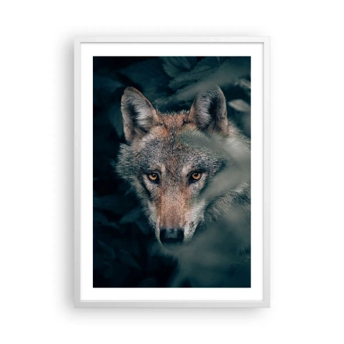 Plakat i hvid ramme - Jæger - 50x70 cm