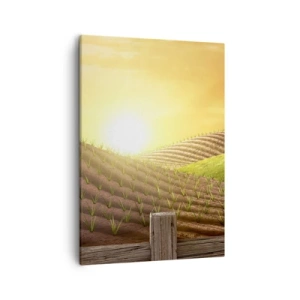 Lærredstryk - Billede på lærred - En gård som et eventyr - 50x70 cm