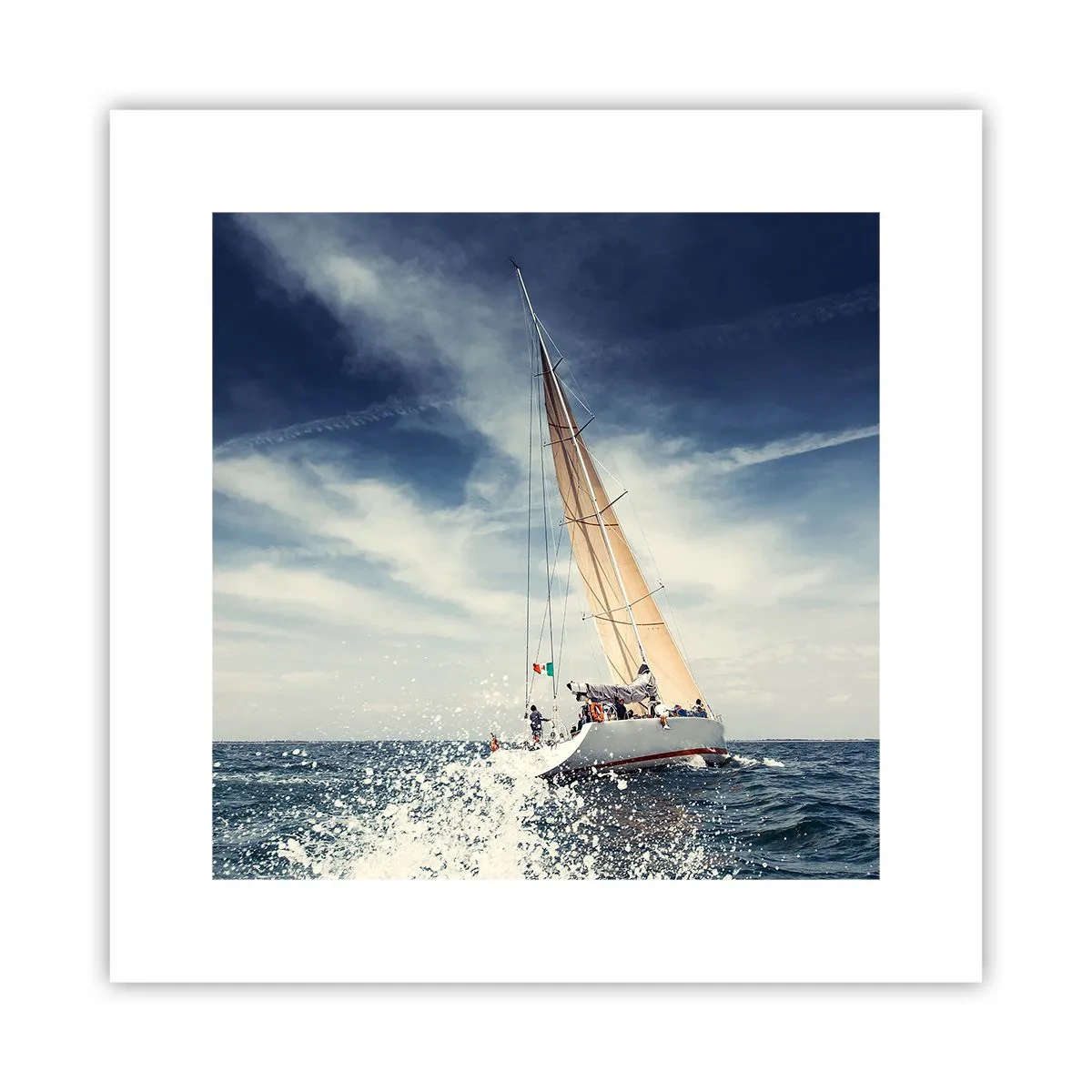 Plakat - De kan ikke indhente os! - 30x30 cm