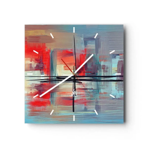 Vægur, Uret - Landskab i en ukendt dimension - 40x40 cm