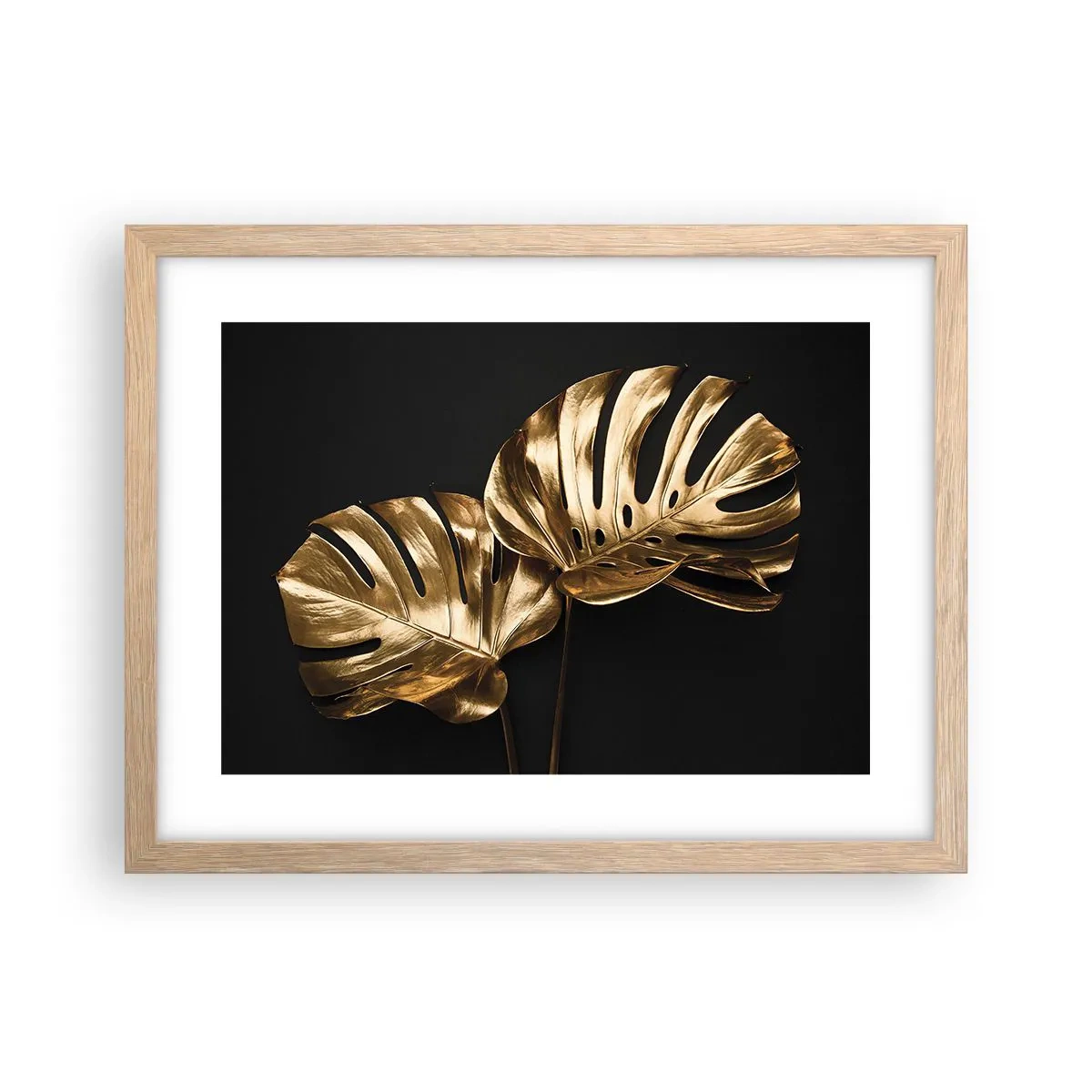 Plakat i ramme af lyst egetræ - Naturens skatte - 40x30 cm