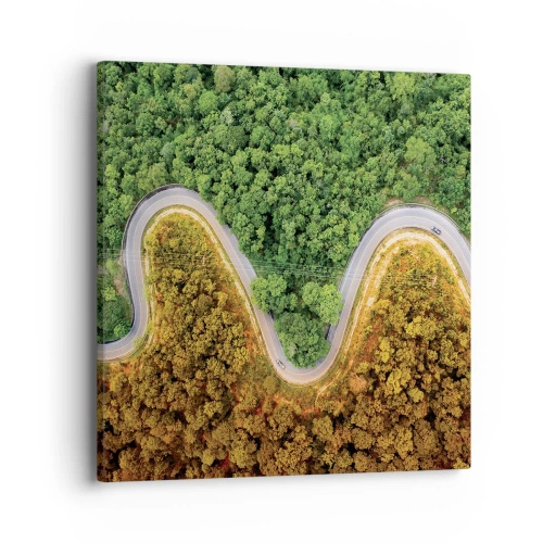 Lærredstryk - Billede på lærred - Grænser og gennembrud - 40x40 cm