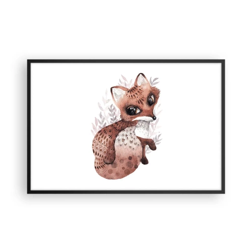 Plakat i sort ramme - Kun kærlighed - 91x61 cm