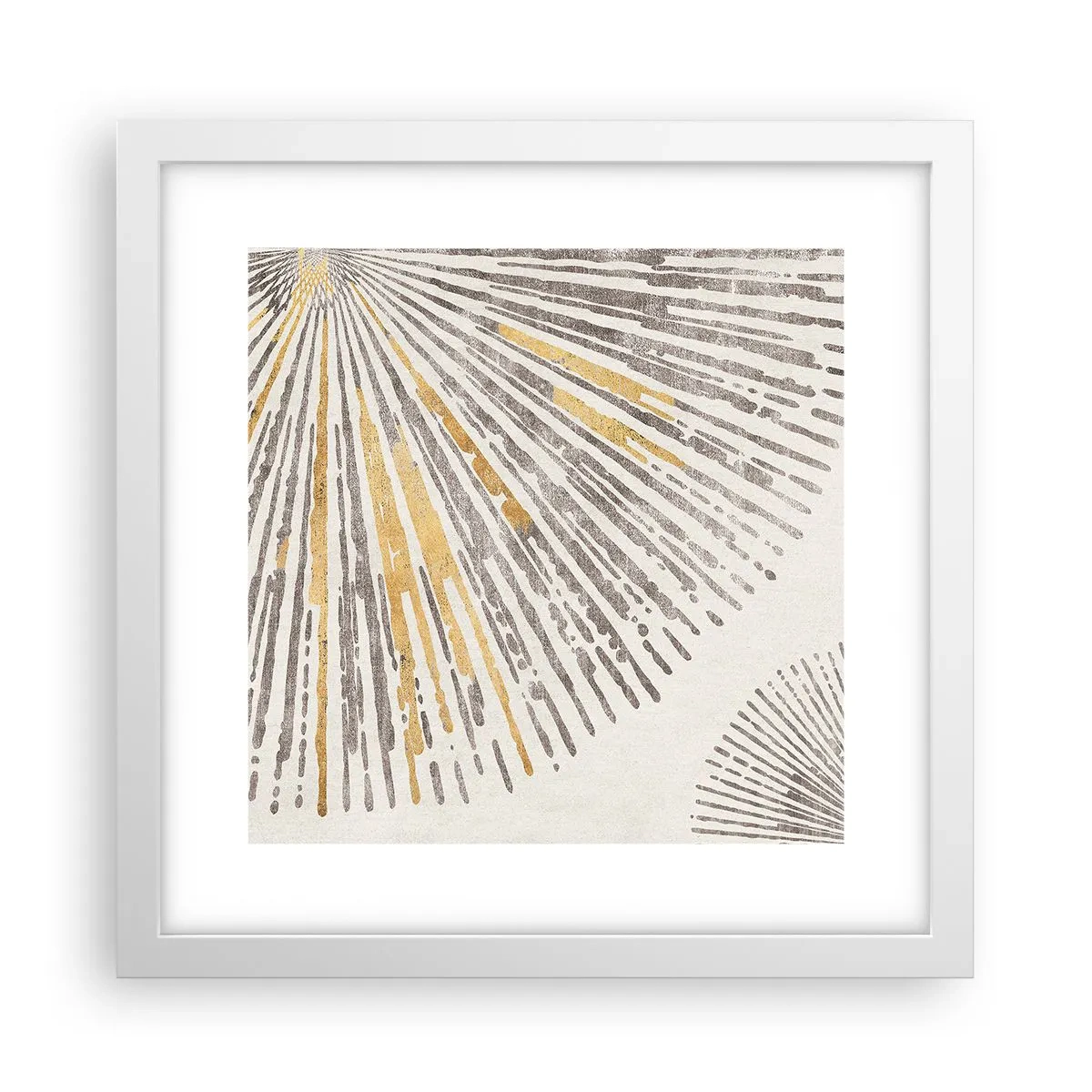 Plakat i hvid ramme - Skønheden i en rokke - 30x30 cm