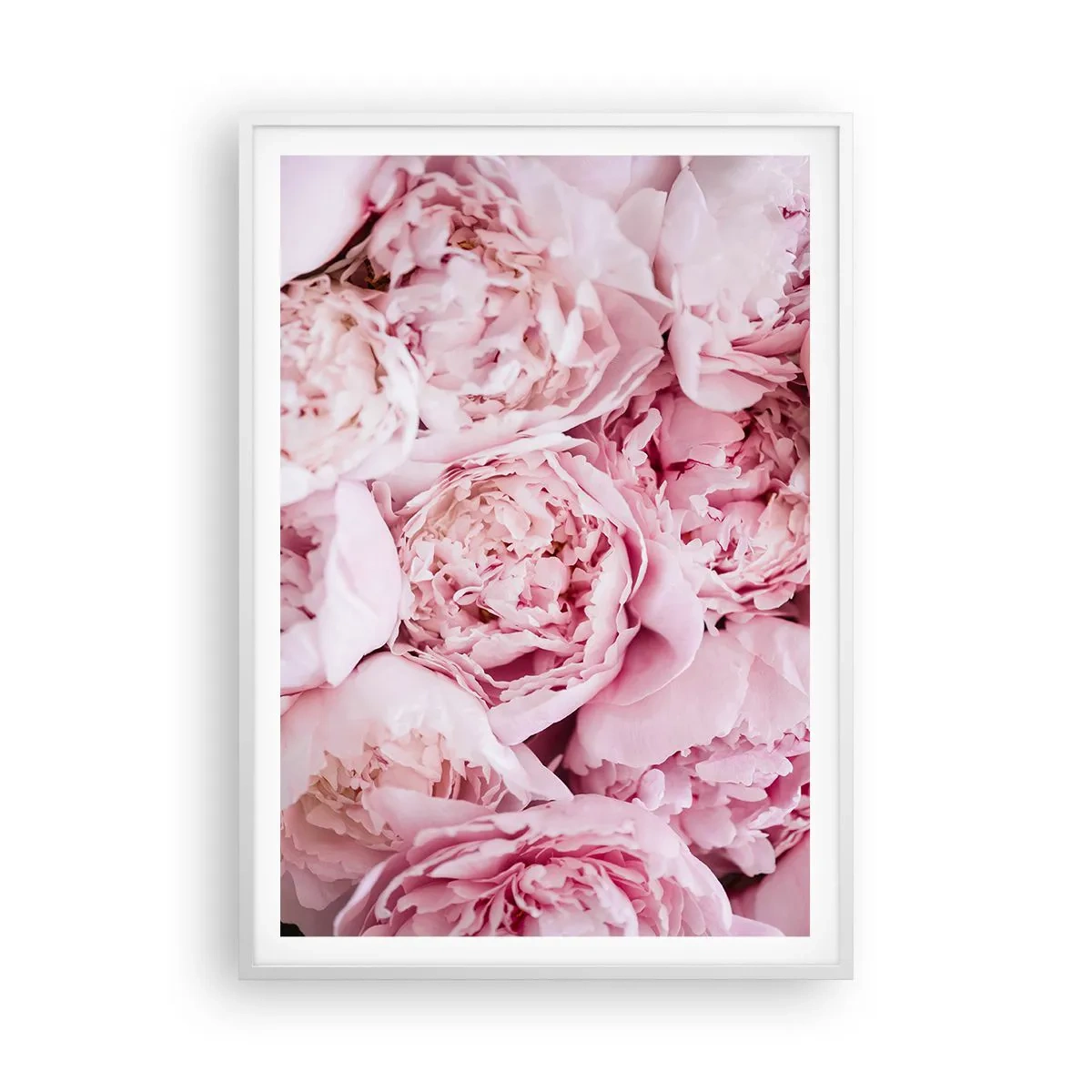 Plakat i hvid ramme - Hyggeligt og velduftende - 70x100 cm