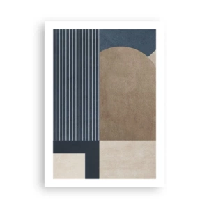 Plakat - En komposition af enkelhed og rundhed - 50x70 cm